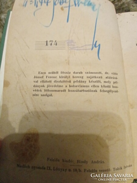 Rare signed!! Book 174/500 Mothers' Hymn dedicated by Dr. József Ferenc Ferenc vytez