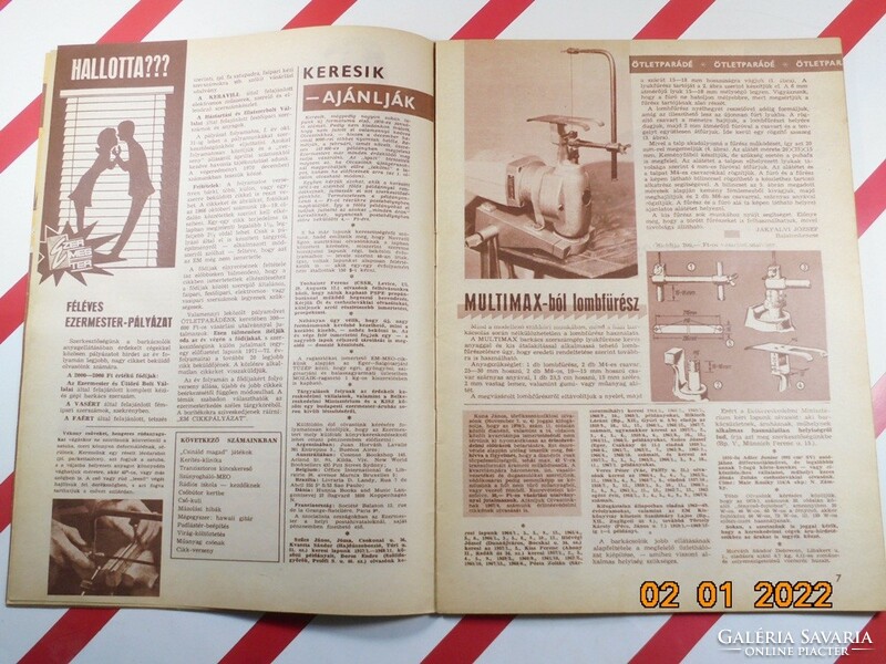 Régi retro Ezermester hobbi barkács újság - 70/03 - 1970 március - Születésnapra