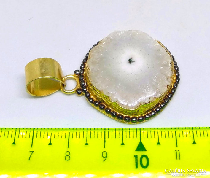 Solar quartz mineral stone pendant 23