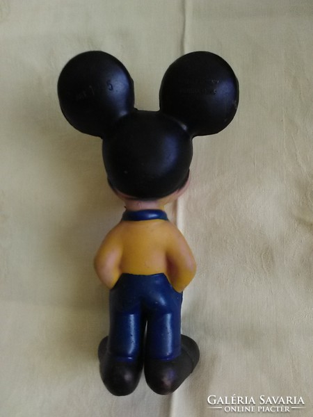 Miki egér (Mickey Mouse) gumifigura régi sípoló csipogó gumi játék