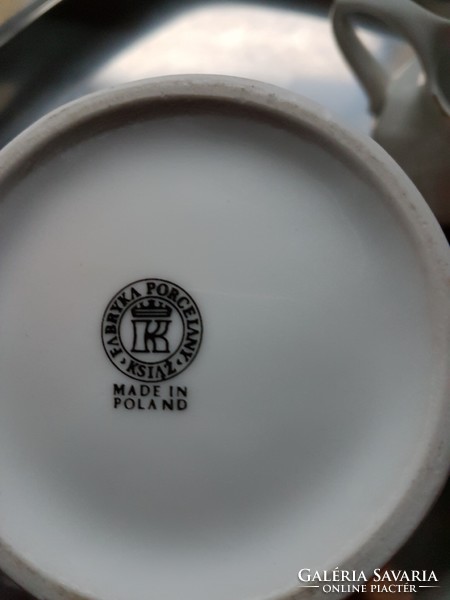 Porcelán kávékiöntő és tejtartó