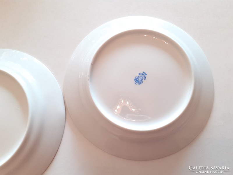 Régi Alföldi porcelán virágos kis tányér 2 db