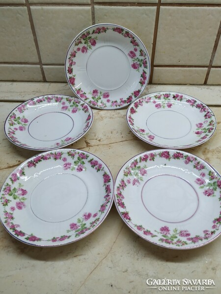 Victoria Czechoslovak porcelain small plate 5 pieces for sale!