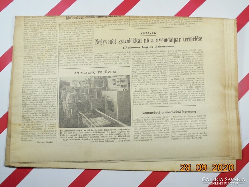 Régi retro újság - Népszabadság - 1972 március 4. - XXX. évfolyam 54. szám Születésnapra