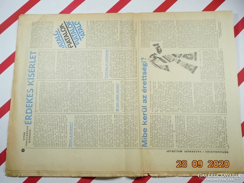 Régi retro újság - Népszabadság - 1972 február 27. - XXX. évfolyam 49. szám Születésnapra
