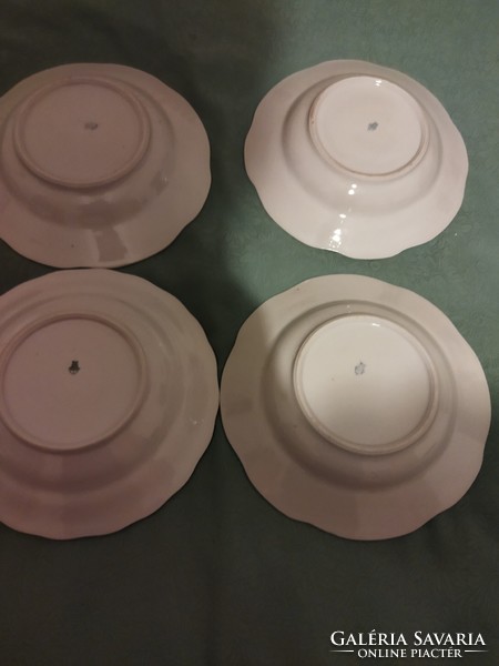 White old plate from Zsolna, 12 pieces mixed