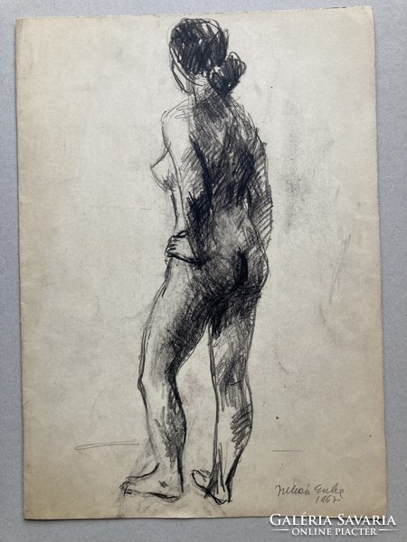 Erika Juhász nude drawing /1926-2018/