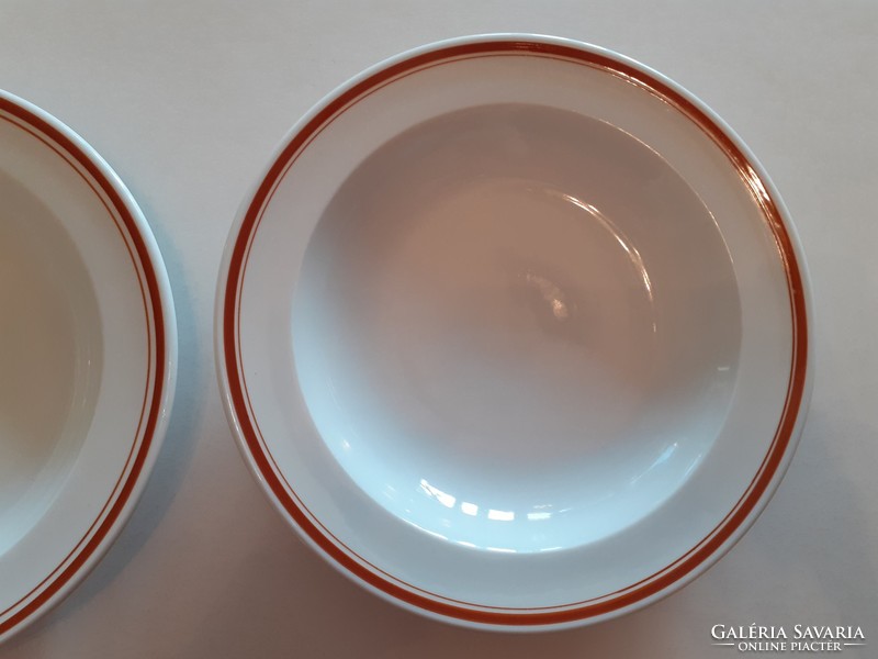 Old lowland porcelain striped plate 2 pcs