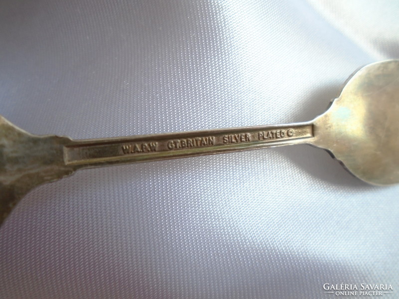 Angelic English silver-plated spoon, christening spoon.