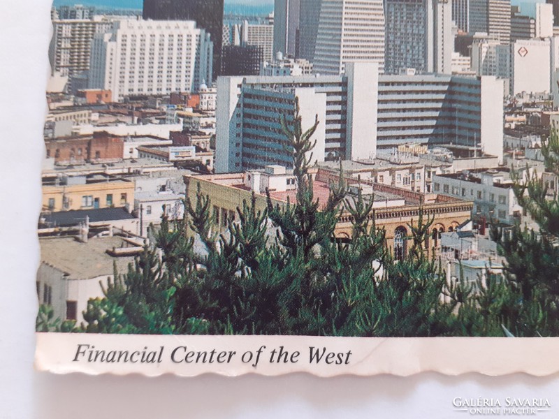 Old postcard san francisco financial center photo postcard
