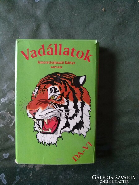 Wild animals, educational series, card game, negotiable