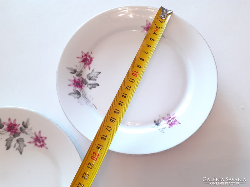 Régi Alföldi porcelán virágos kis tányér 2 db