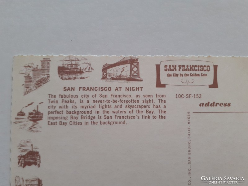 Old postcard san francisco photo postcard