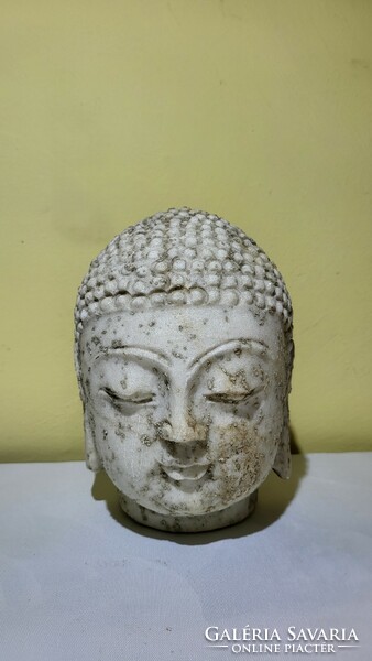 Antique marble buddha head