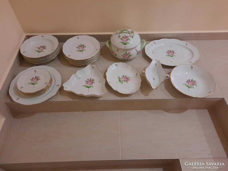 6 Personal Herend map patterned porcelain tableware