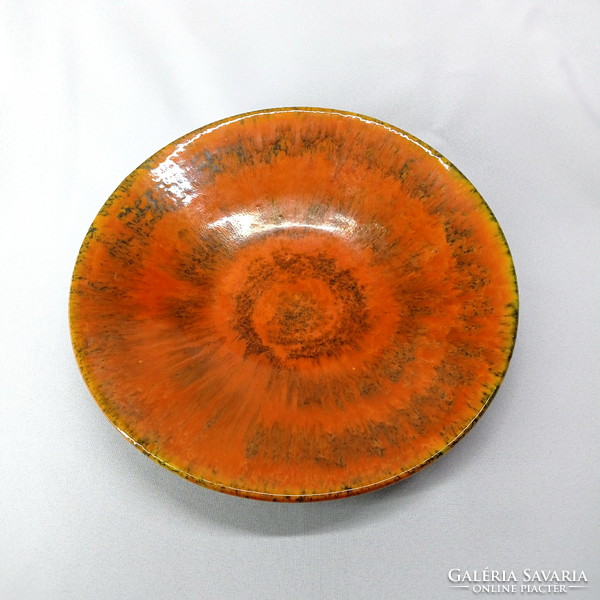 Swirling sun - Liszkay ceramic dinner plate