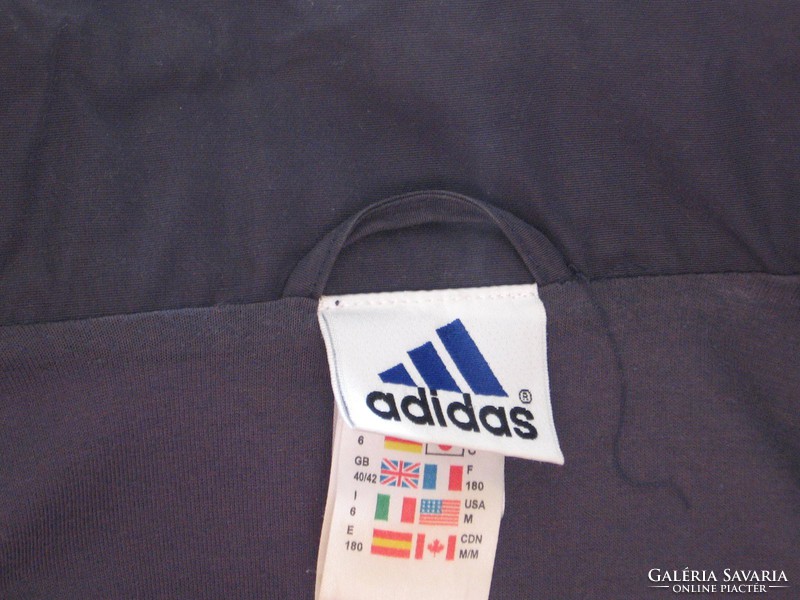 Sötétszürke Adidas vízálló balon férfi  kabát, dzseki