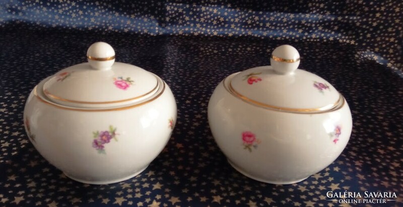 Kőbányi porcelain sugar bowls