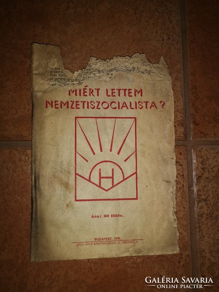 Károly Árkossy: why did I become a National Socialist? Bp., 1938, János Held...