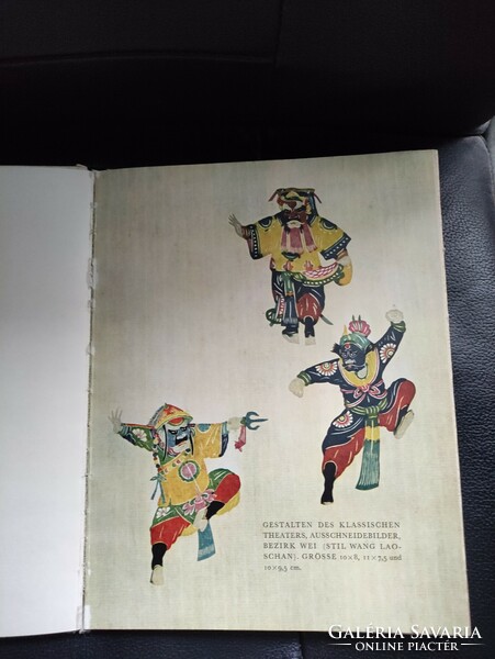 Kínai papírkivágások-Chinese paper cut -német nyelvű -Artia.1960.