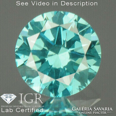 Real tested natural blue diamond si1 0.20 ct!