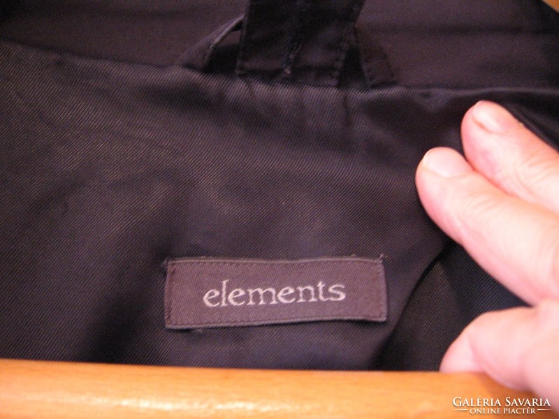 Black element lined silk balloon men's jacket