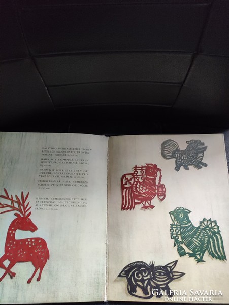 Kínai papírkivágások-Chinese paper cut -német nyelvű -Artia.1960.
