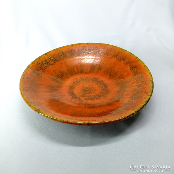 Swirling sun - Liszkay ceramic dinner plate