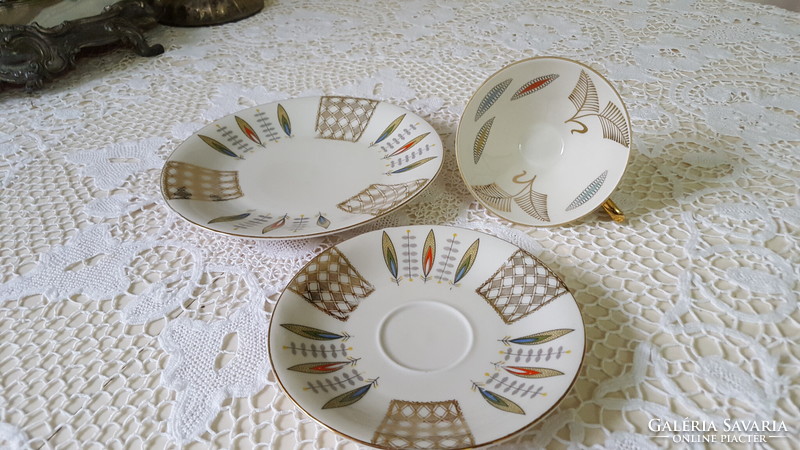3-piece German Bavarian porcelain breakfast set