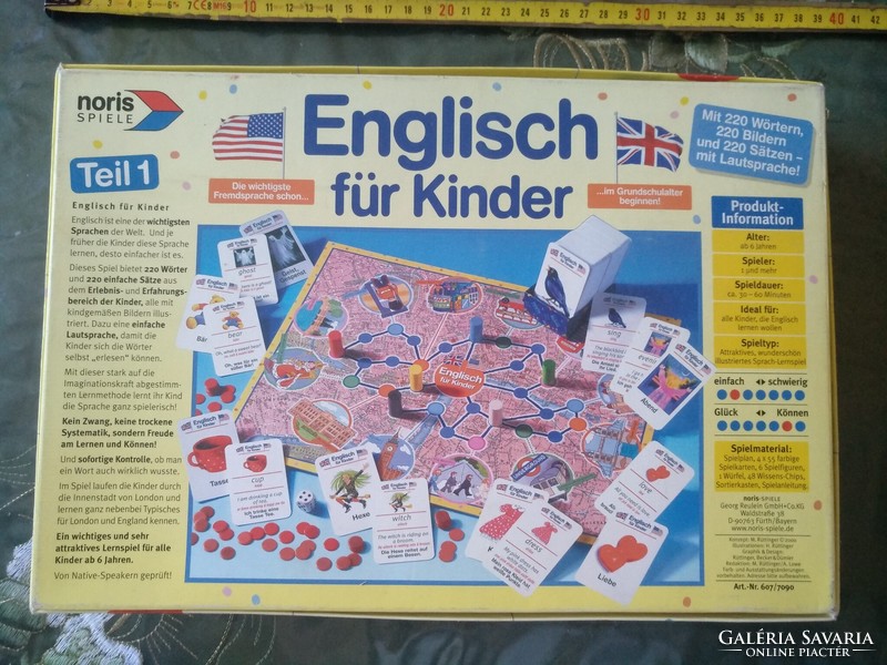 Englisch für kinder English - German language learning board game, negotiable