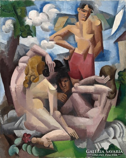 Fresnaye - bathers - canvas reprint