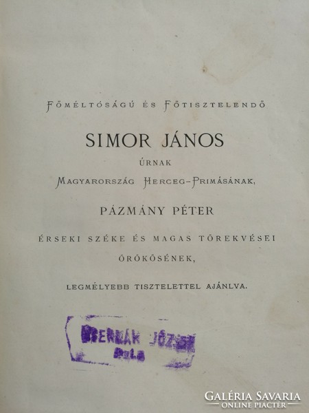 Frankl Vilmos: Pázmány Péter és kora 1. kötet 1868.