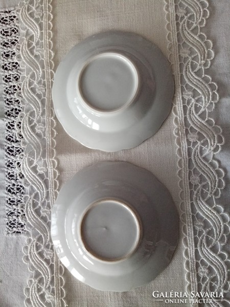Kék - fehér  keleti mintás porcelán  teás csésze alj  Willow  / szerelemmadaras dekor