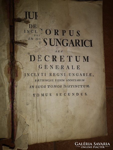 CORPUS JURIS HUNGARICI TOM.II. - BUDA , 1779