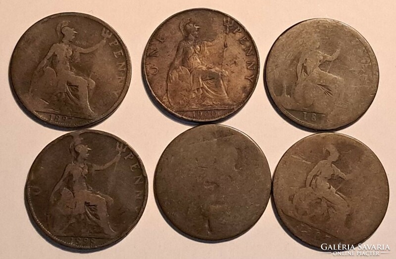 Great Britain 1867-1900. 1P bronze 