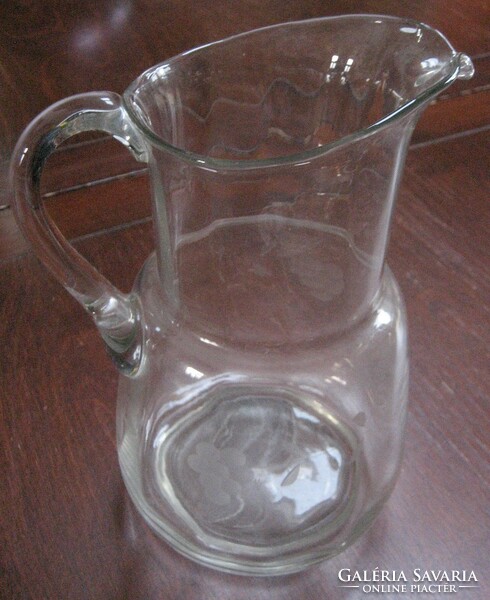 Incised glass jug, water jug