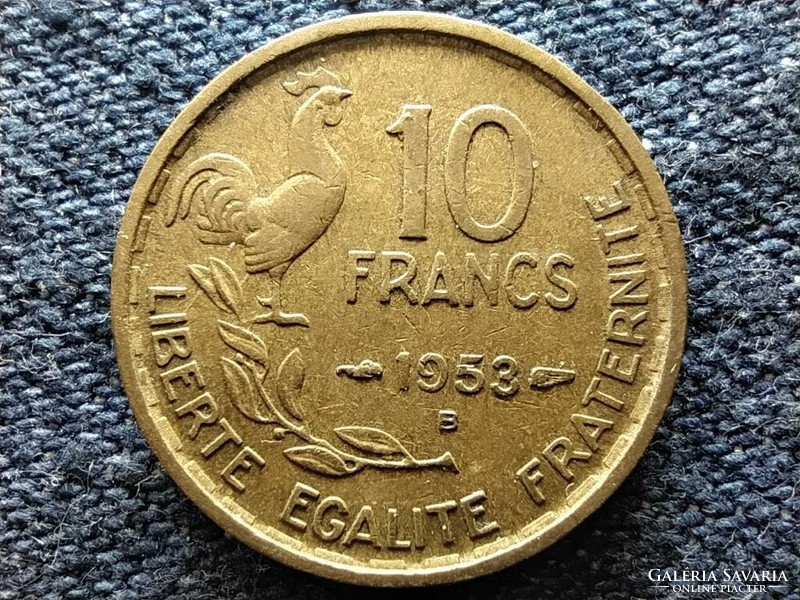 Franciaország 10 frank 1953 B (id49851)