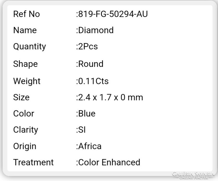 Real natural heat treated diamond from Africa! 0.11Ct si 1