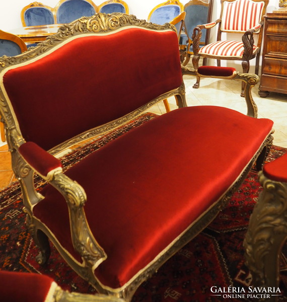6-piece renovated baroque sofa set