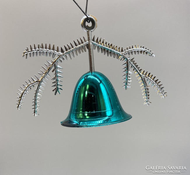 Retro plastic Christmas tree decoration, bell ringing bell