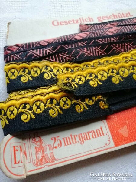 Antique woven ribbon in original packaging