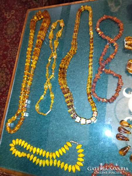 Final sale! Antique, real amber necklaces and bracelets for sale together!
