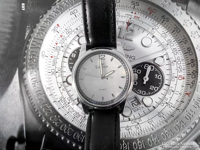 (K) lexor full steel wristwatch