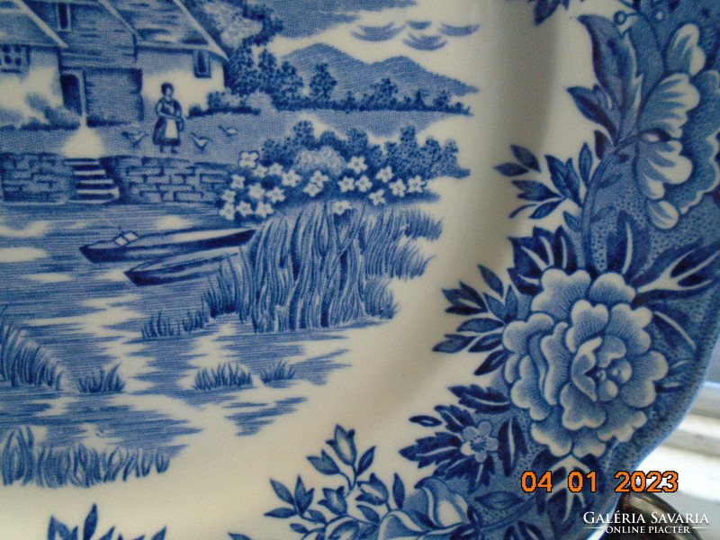 "Az angol vidék"  mintával tál Salem China Staffordshire