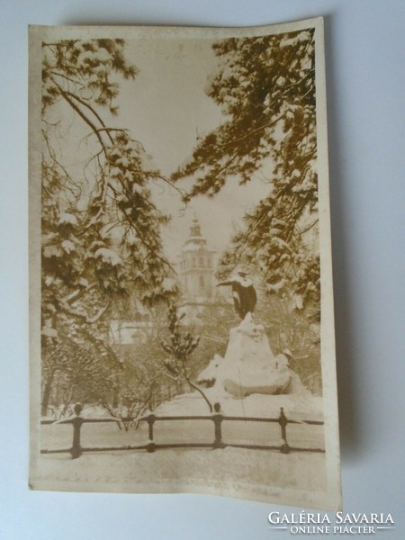 D192936 old photo Pál statue of Szeged Vásárhely - town hall 1940-50's