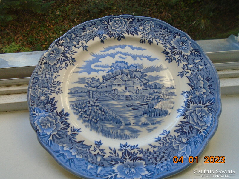 "Az angol vidék"  mintával tányér Salem China Staffordshire