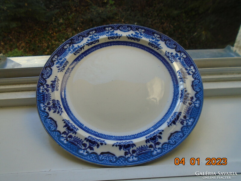 19. Sz chusan etruria wedgwood cobalt blue oriental flower pattern plate