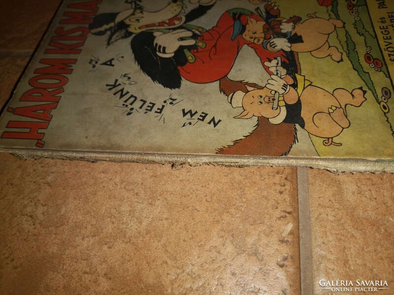 Disney, walt three little pigs. With text and color images from Walt Disney Studios.