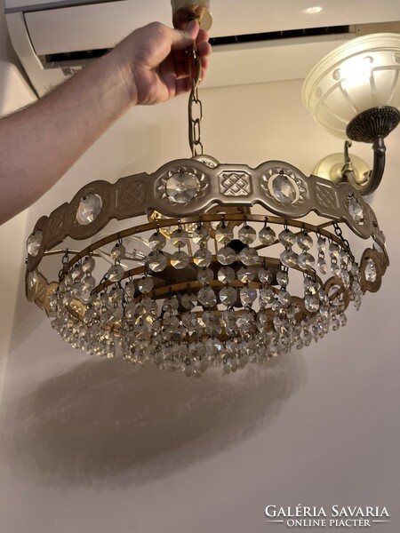 Lamp and chandelier sale! Orion-molecz, premium quality Austrian crystal chandelier, six-bulb, four-level