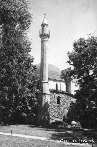 116 --- Running postcard Pécs - minaret